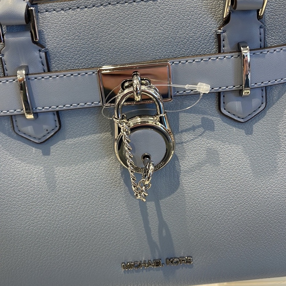 Michael Kors Hamilton Small Satchel Shoulder Crossbody Bag COLOR: Pale Blue
NWT - Picture 3 of 16